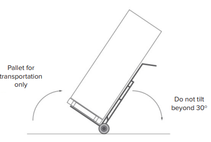 Heat Pump transportation - do not tilt image