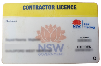 NSW Electrical Contractors Licence